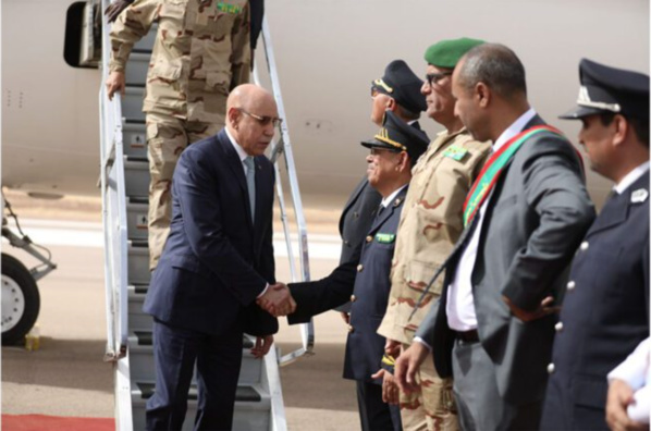 Le Président de la République arrive à Kiffa pour une visite de travail Le Président de la République arrive à Kiffa pour une visite de travail