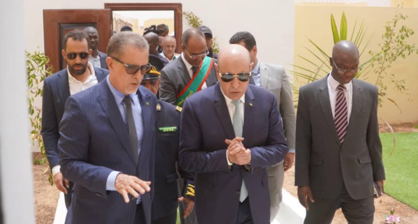 Assaba : Le Président de la République visite les logements sociaux construits par TAAZOUR et assiste au lancement du programme pour l'emploi et  l'insertion socioéconomique des jeunes de Kiffa 