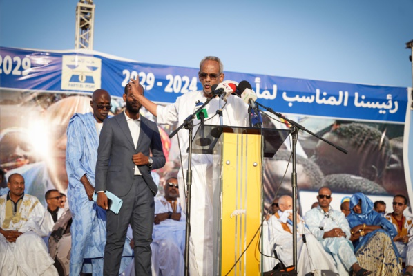 Le courant des forces de la concorde ( Insaf ) remplit le stade du Ksar pour le second mandat de S.E Mohamed Cheikh El Ghazouani