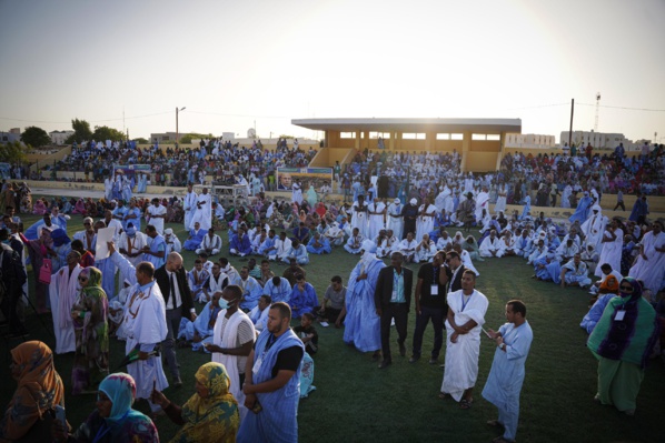 Le courant des forces de la concorde ( Insaf ) remplit le stade du Ksar pour le second mandat de S.E Mohamed Cheikh El Ghazouani Le courant des forces de la concorde ( Insaf ) remplit le stade du Ksar pour le second mandat de S.E Mohamed Cheikh El Ghazouani
