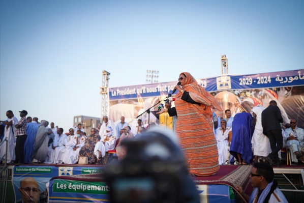 Le courant des forces de la concorde ( Insaf ) remplit le stade du Ksar pour le second mandat de S.E Mohamed Cheikh El Ghazouani