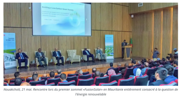 Mauritanie/Energie renouvelable : Huawei inaugure le premier sommet «FusionSolar» à Nouakchott Mauritanie/Energie renouvelable : Huawei inaugure le premier sommet «FusionSolar» à Nouakchott