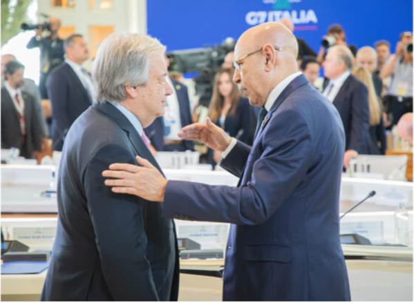 Le président de la République, président de l’Union africaine, s’entretient avec le Secrétaire général de l’Onu Le président de la République, président de l’Union africaine, s’entretient avec le Secrétaire général de l’Onu