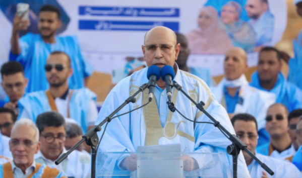 Présidentielle 2024: Mohamed Ould Cheikh Al-Ghazouani : "Aucun compromis sur la sécurité nationale et l'intégrité territoriale" Présidentielle 2024: Mohamed Ould Cheikh Al-Ghazouani : "Aucun compromis sur la sécurité nationale et l'intégrité territoriale"