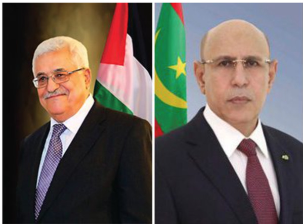 Le Président de la République reçoit les félicitations du Président palestinien pour sa réélection Le Président de la République reçoit les félicitations du Président palestinien pour sa réélection