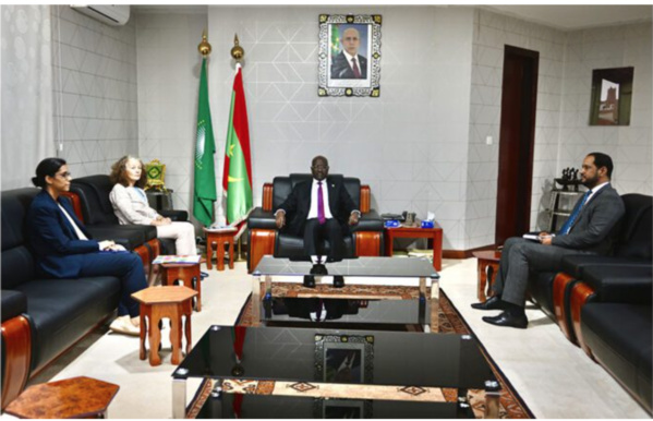 Le ministre des affaires étrangères reçoit la coordinatrice du programme de l’ONU en Mauritanie Le ministre des affaires étrangères reçoit la coordinatrice du programme de l’ONU en Mauritanie