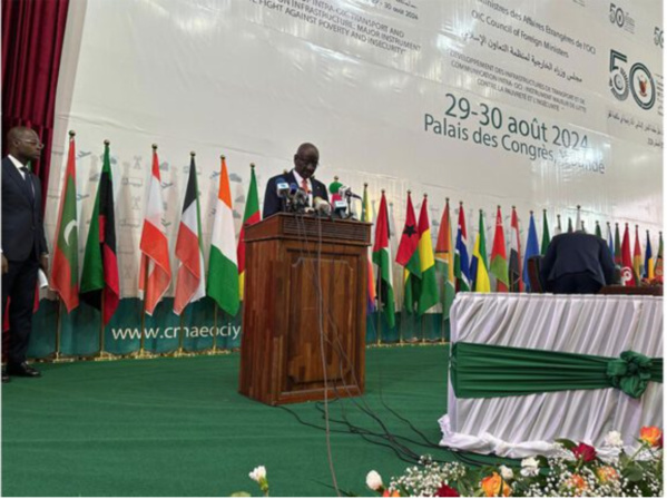 Le ministre des Affaires étrangères remet la présidence de la 50ème session du Conseil des ministres des Affaires étrangères de l’OCI à son homologue camerounais Le ministre des Affaires étrangères remet la présidence de la 50ème session du Conseil des ministres des Affaires étrangères de l’OCI à son homologue camerounais