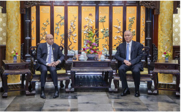 Le Président de la République, Président de l’Union africaine, rencontre un haut responsable du Parti communiste chinois Le Président de la République, Président de l’Union africaine, rencontre un haut responsable du Parti communiste chinois