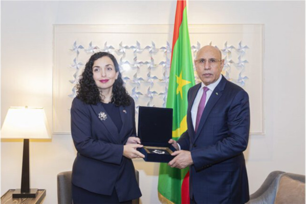 Le Président de la République et Président de l’Union africaine rencontre la Présidente du Kosovo Le Président de la République et Président de l’Union africaine rencontre la Présidente du Kosovo