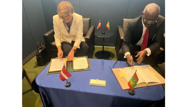 La Mauritanie et la Lettonie signent un protocole d’entente à New York La Mauritanie et la Lettonie signent un protocole d’entente à New York