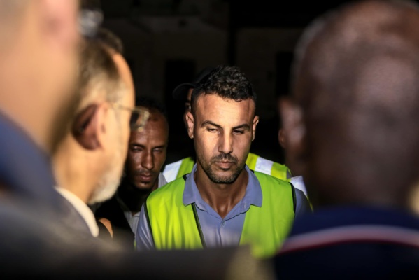 Le délégué général de TAAZOUR visite le site de démarrage des travaux de réalisation la ligne électrique Fam Lekhdheirat – Kiffa Le délégué général de TAAZOUR visite le site de démarrage des travaux de réalisation la ligne électrique Fam Lekhdheirat – Kiffa