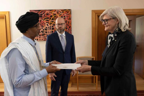 L’ambassadeur de Mauritanie en Australie présente ses lettres de créance L’ambassadeur de Mauritanie en Australie présente ses lettres de créance