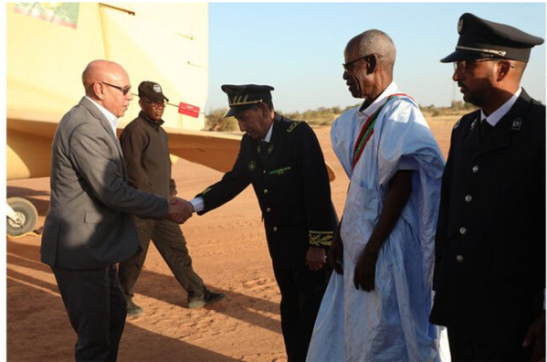 Arrivée du Président de la République à Tifoundé Civé, dans la wilaya du Gorgol Arrivée du Président de la République à Tifoundé Civé, dans la wilaya du Gorgol