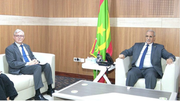 Le président de l’Assemblée nationale reçoit l’ambassadeur de l’Union européenne en Mauritanie Le président de l’Assemblée nationale reçoit l’ambassadeur de l’Union européenne en Mauritanie