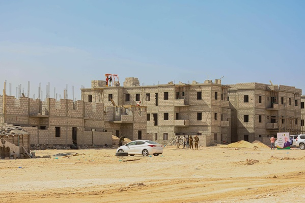 Taazour à Nouadhibou : photos du chantier de 378 logements sociaux en construction du programme Dari de la Délégation Générale TAAZOUR Taazour à Nouadhibou : photos du chantier de 378 logements sociaux en construction du programme Dari de la Délégation Générale TAAZOUR