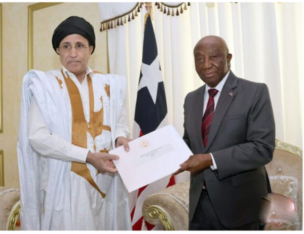 L’ambassadeur de Mauritanie auprès de la République du Liberia présente ses lettres de créance L’ambassadeur de Mauritanie auprès de la République du Liberia présente ses lettres de créance