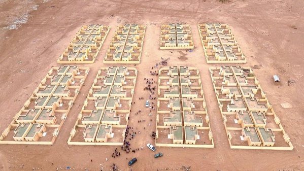 Le délégué général à la Solidarité nationale visite le projet de logements sociaux « Dari » à Aleg Le délégué général à la Solidarité nationale visite le projet de logements sociaux « Dari » à Aleg