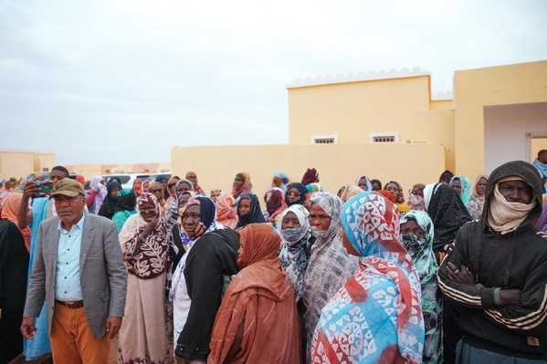 Le délégué général à la Solidarité nationale visite le projet de logements sociaux « Dari » à Aleg Le délégué général à la Solidarité nationale visite le projet de logements sociaux « Dari » à Aleg