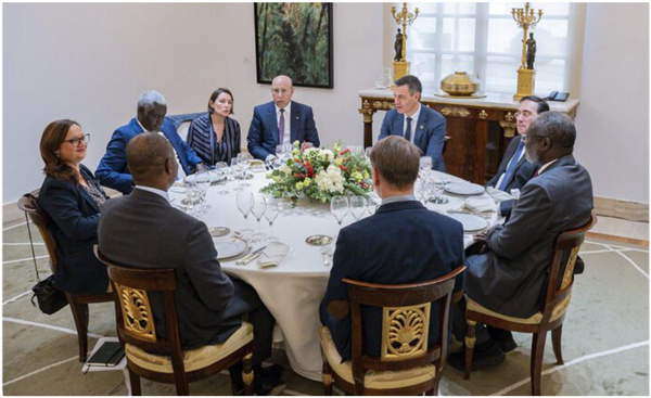Le Président de la République et Président de l’Union Africaine participe à un déjeuner offert par le Premier ministre espagnol