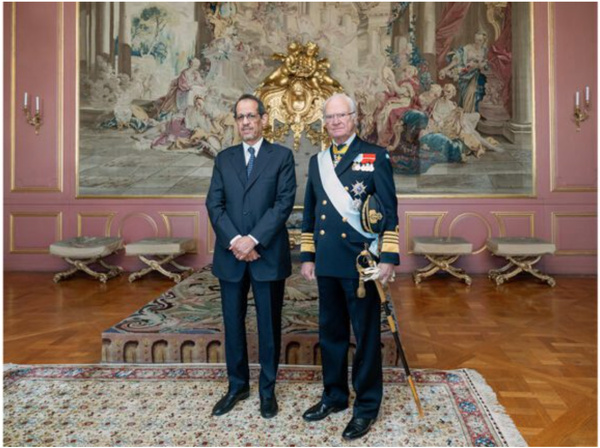L’ambassadeur de Mauritanie au Royaume de Suède présente ses lettres de créance