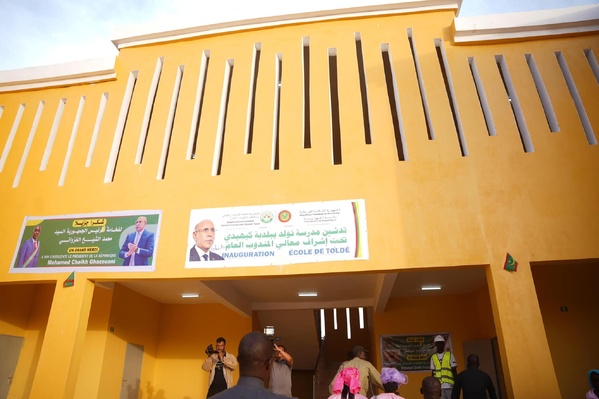 Le délégué général de TAAZOUR inaugure des structures éducatives et visite le projet Dari à Kaédi