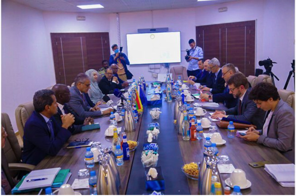 Le ministre de l’Énergie discute avec la délégation de l’UE de la promotion de la coopération en matière d’énergie et d’hydrogène vert Le ministre de l’Énergie discute avec la délégation de l’UE de la promotion de la coopération en matière d’énergie et d’hydrogène vert