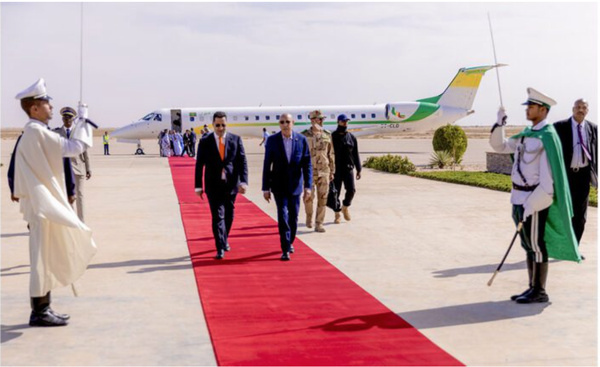 Le Président de la République regagne Nouakchott après une visite de travail et de contacts dans les wilayas du Hodh El Gharbi et de l’Assaba Le Président de la République regagne Nouakchott après une visite de travail et de contacts dans les wilayas du Hodh El Gharbi et de l’Assaba