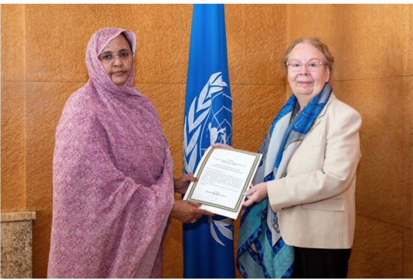 L’Ambassadeur de Mauritanie auprès de l’Office des Nations Unies à Genève présente ses lettres de créance L’Ambassadeur de Mauritanie auprès de l’Office des Nations Unies à Genève présente ses lettres de créance