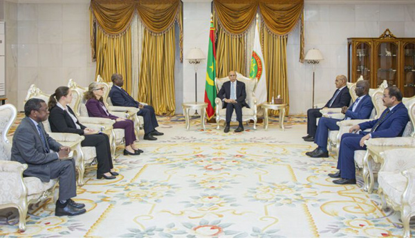 Le Président de la République reçoit une délégation des Nations Unies Le Président de la République reçoit une délégation des Nations Unies