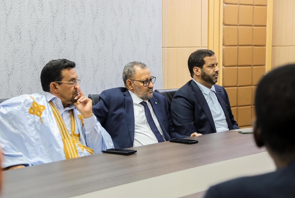 Le Délégué Général à la Solidarité Nationale félicite le patronat mauritanien pour sa prompte réponse à l’appel du Président de la République Le Délégué Général à la Solidarité Nationale félicite le patronat mauritanien pour sa prompte réponse à l’appel du Président de la République