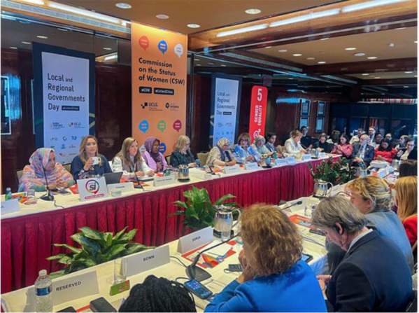 New York : La Présidente de la Région de Nouakchott supervise le lancement du Symposium des Journées des Villes et Gouvernements Locaux New York : La Présidente de la Région de Nouakchott supervise le lancement du Symposium des Journées des Villes et Gouvernements Locaux