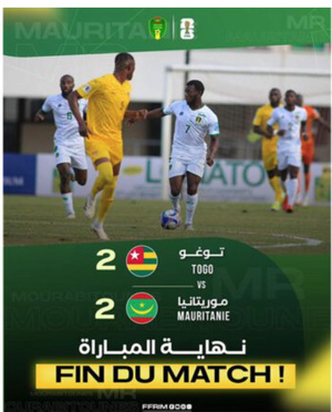 L’équipe nationale de football arrache le nul devant l’équipe du Togo