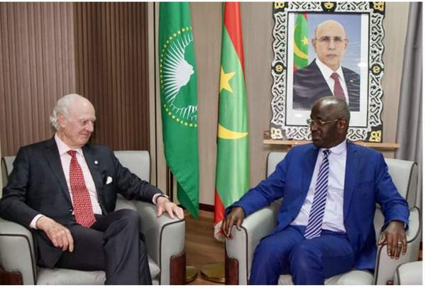 Le ministre des Affaires étrangères s’entretient avec l’envoyé du Secrétaire général de l’ONU pour le Sahara occidental