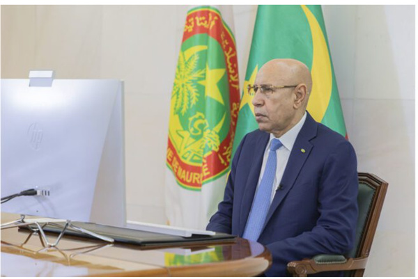 Le Président de la République participe à travers une visioconférence à la réunion du bureau de la présidence de l’Union Africaine