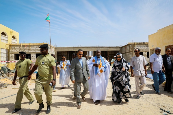 Taazour : une délégation gouvernementale s’informe sur les travaux de construction d’établissements d’enseignement à Nouakchott Taazour : une délégation gouvernementale s’informe sur les travaux de construction d’établissements d’enseignement à Nouakchott