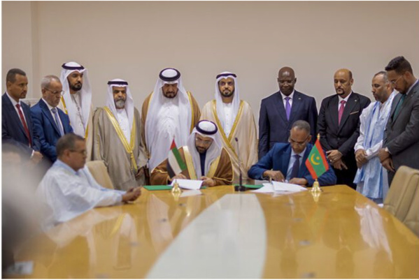 Signature d’un accord de coopération entre la Grande Mahadra de Chinguitty et l’Université Mohamed Bin Zayed pour les sciences humaines Signature d’un accord de coopération entre la Grande Mahadra de Chinguitty et l’Université Mohamed Bin Zayed pour les sciences humaines
