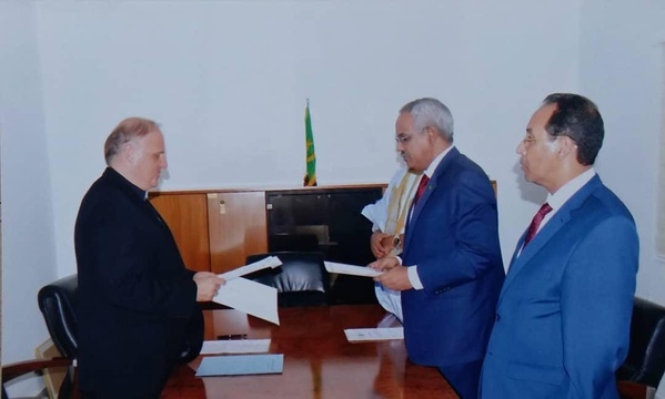 Mauritanie / Vatican : en 2016 S.E.M Cheikhna Ould Nenni Ould Moulaye Zeine établissait les relations diplomatiques 