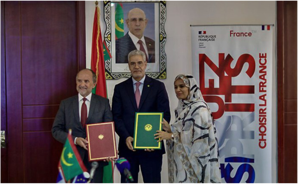 La Mauritanie et la France signent un protocole financier pour l’extension du réseau de transport d’eau d’Aftout Essahili La Mauritanie et la France signent un protocole financier pour l’extension du réseau de transport d’eau d’Aftout Essahili