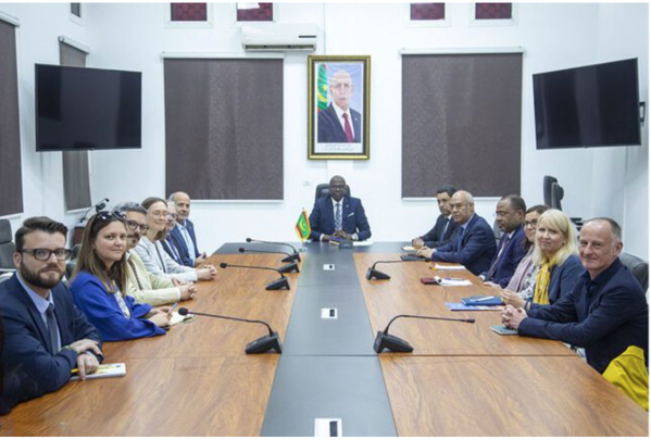 Le ministre délégué chargé du budget reçoit une délégation de donateurs partenaires du HCR Le ministre délégué chargé du budget reçoit une délégation de donateurs partenaires du HCR