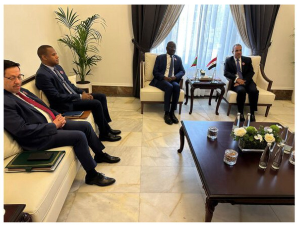 Le ministre des Affaires étrangères s’entretient avec son homologue égyptien Le ministre des Affaires étrangères s’entretient avec son homologue égyptien