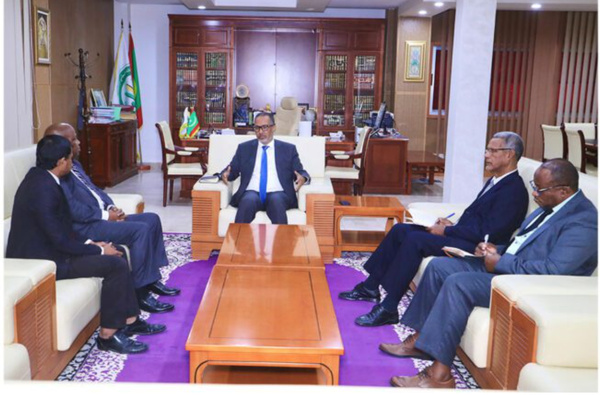 Le président du patronat de Mauritanie s’entretient avec l’ambassadeur d’Afrique du Sud du renforcement du partenariat économique Le président du patronat de Mauritanie s’entretient avec l’ambassadeur d’Afrique du Sud du renforcement du partenariat économique