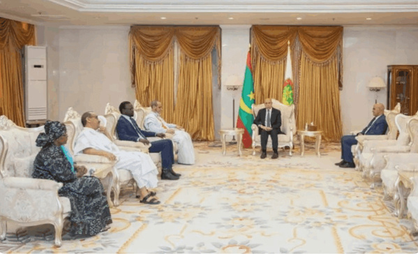 Rencontre entre le président Ghazouani et le CSIOD autour de 3 thèmes majeurs : le dialogue, la vague d’athéisme et la corruption Rencontre entre le président Ghazouani et le CSIOD autour de 3 thèmes majeurs : le dialogue, la vague d’athéisme et la corruption
