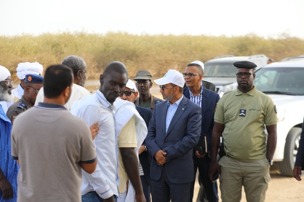 Trarza : le délégué général à TAAZOUR visite des projets de développement Trarza : le délégué général à TAAZOUR visite des projets de développement