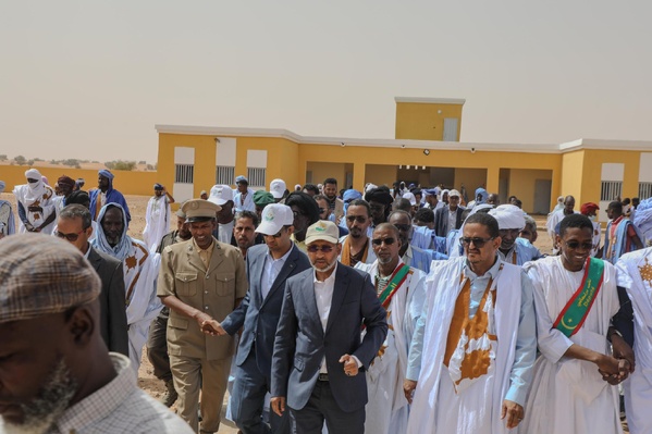 Le délégué général de TAAZOUR supervise le lancement de projets sociaux au Brakna Le délégué général de TAAZOUR supervise le lancement de projets sociaux au Brakna