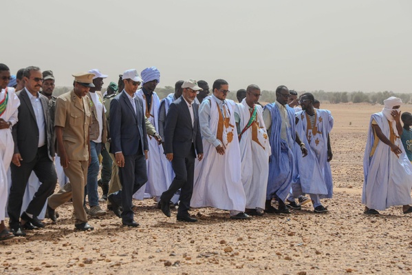 Le délégué général de TAAZOUR supervise le lancement de projets sociaux au Brakna Le délégué général de TAAZOUR supervise le lancement de projets sociaux au Brakna