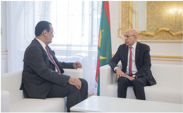 Le Président de la République s’entretient avec le directeur exécutif de l’AGFD Le Président de la République s’entretient avec le directeur exécutif de l’AGFD