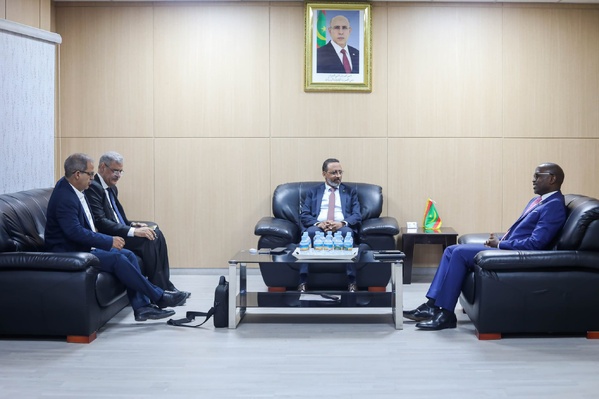 Le délégué général de TAAZOUR s’entretient avec le représentant du PNUD en Mauritanie Le délégué général de TAAZOUR s’entretient avec le représentant du PNUD en Mauritanie