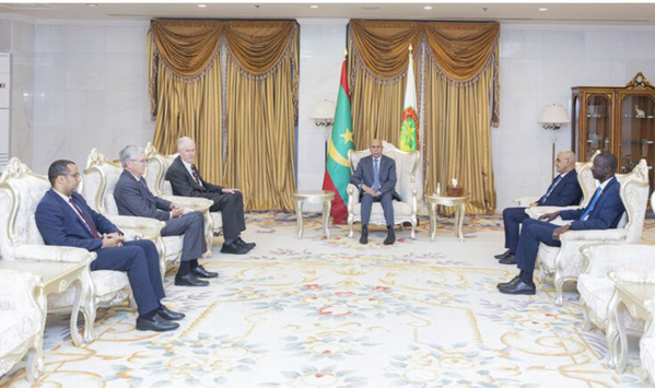 Le Président de la République reçoit le Directeur général de la Société Mines de Cuivre de Mauritanie Le Président de la République reçoit le Directeur général de la Société Mines de Cuivre de Mauritanie