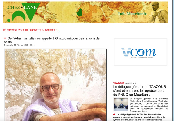 Merci excellence !  Après notre article le chef de l'Etat a accordé la nationalité mauritanienne à l'italien Riccardo Di Biase