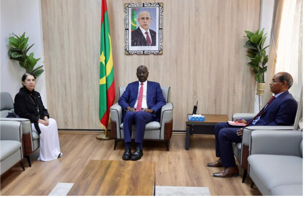 Le Ministre des Affaires étrangères reçoit l’Ambassadrice d’Italie